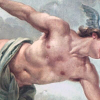Painting of the Greek God Hermes