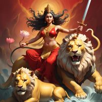 Mythlok - Katyayani An image of the Indian Goddess Katayani