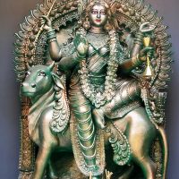 A idol of Indian goddess Mahagauri