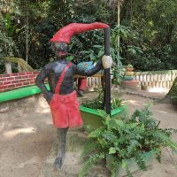 Statue of the Brazilian trickster spirit Saci