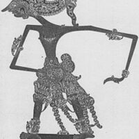 Mythlok - Satyaki puppet Cambodian shadow puppet of Satyaki