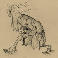 An illustration of the Albanian witch Shtriga