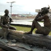 Mythlok - Shurali Statue A statue with the image of the Turkic spirit Shurali