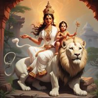 An image of the Goddess Skandamata