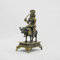 A figurine of the Indian god Vishnumaya on a buffalo