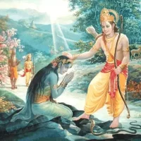 Mythlok - Ahalya with Rama A painting of the Indian beauty Ahalya with Rama