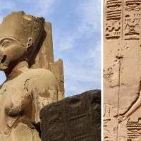 Statue of Egyptian goddess Amunet