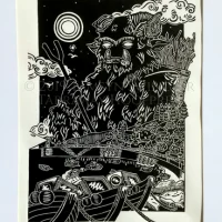 Mythlok - Bucca art Art involving Bucca, the Cornish Sea Spirit