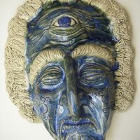 Mythlok - Cailleach Bheur mask Mythlok of the Scottish winter goddess Cailleach Bheur