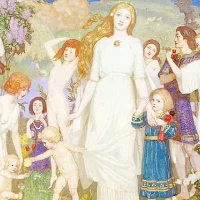 Mythlok - Cailleach Bheur painting Painting of the Scottish winter goddess Cailleach Bheur