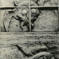 Illustration of the Mayan mythical creature the Chonchon