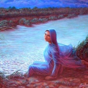 Mythlok - El Naddhha real_ A painting of the Egyptian uban legend El Naddaha