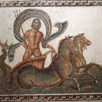 Neptune A mosaic painting of the Hippocampus