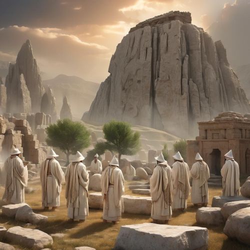 An ancient Anatolian highland landscape inspired by Hurrian mythology