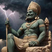 Mythlok - Kumarbi Kumarbi, the Hurrian god of divine succession and prosperity, as an aged, regal figure seated in the underworld