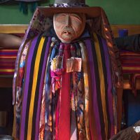 An idol of the Mayan spirit Maximon