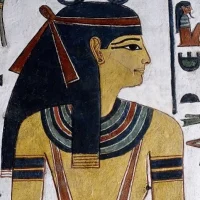 Hieroglyphics of the Egyptian goddess Neith