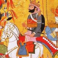 Mythlok - Shalya classical Classical painting of the Indian war hero Shalya