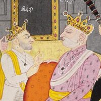 Mythlok - Vidura art Painting of Vidura and Drithirasthtra from Indian Mythology