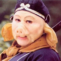 An actor playing the role of Zhu Baije