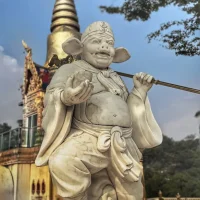 A statue of Zhu Baije from Chinese Mythology