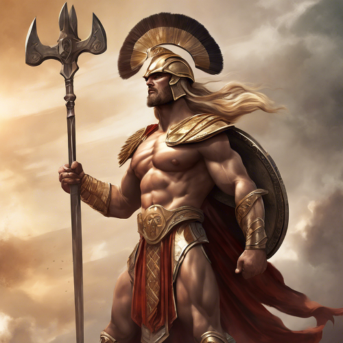 Image of a Greek god in an igaming scenario