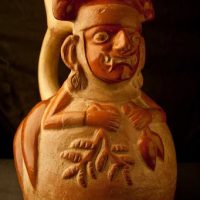 Ancient pottery of the Moche creator god Ai Apaec