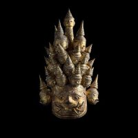 A traditional mask depicting Burmese demon King Dathagiri