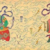 Mythlok - Dianmu traditional Painting of the Chinese goddess Dianmu