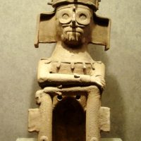 A statue of the Mixtec Rain god Dzahui