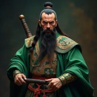 Mythlok - Guan Yu Guan Yu, the legendary Chinese general, with a majestic long beard
