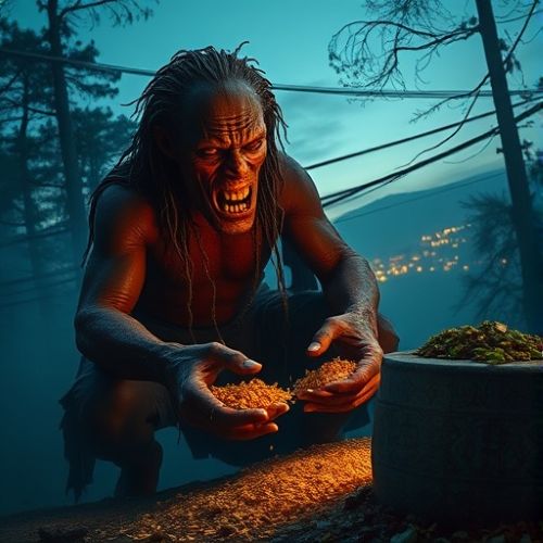 Gurumpa, the Newar child-eating giant from Kathmandu folklore.