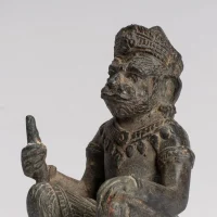 A stone statue of the Thai divine monkey Hanuman