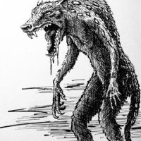 Drawing of the Koori monster Kinie Ger