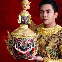 A performer playing the role of the Cambodian Demon king Krong Reap