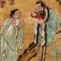 Traditional painting of the Chinese philosopher Laozi