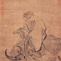 Traditional painting of the Chinese philosopher Laozi