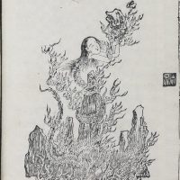 A classical painting of the Chinese goddess Nuwa