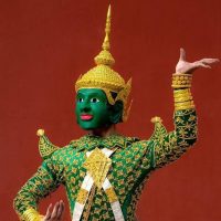 A figurine of the Cambodian god Preah Ream