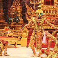 Mythlok - Thotsakan performance Stage performance involving the Thai Demon king Thotsakan