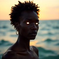 Ataa Naa Nyonmo as an androgynous divine figure blending masculine and feminine traits.