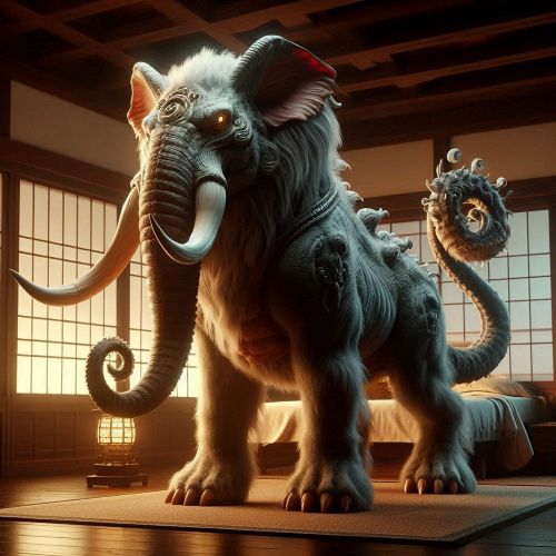 image of the legendary Baku from Japanese mythology