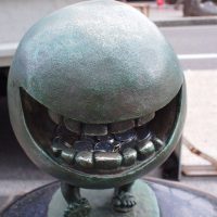 OLYMPUS DIGITAL CAMERA Statue of the Japanese yokai Betobeto-san