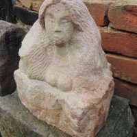 Stone statue of the Korean Moon goddess Dalnim