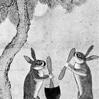 Mythlok - Daltokki traditional Ancient imagery of the Korean Moon Rabbit Daltokki