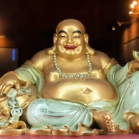 Sculpture of the Japanese god Hotei