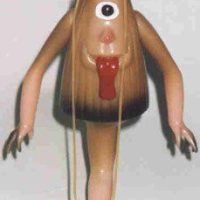 A figurine of the Japanese yokai Kasa-Obake