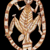 Ancient art of the Kunwinjku lightning man Namarrkon