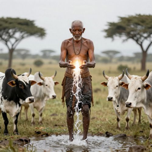 humanoid depiction of Ruhanga, the supreme creator god of the Nkole people of Uganda.