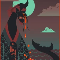 Mythlok - Samebito modern Modern representation of the Japanese sharkman Samebito